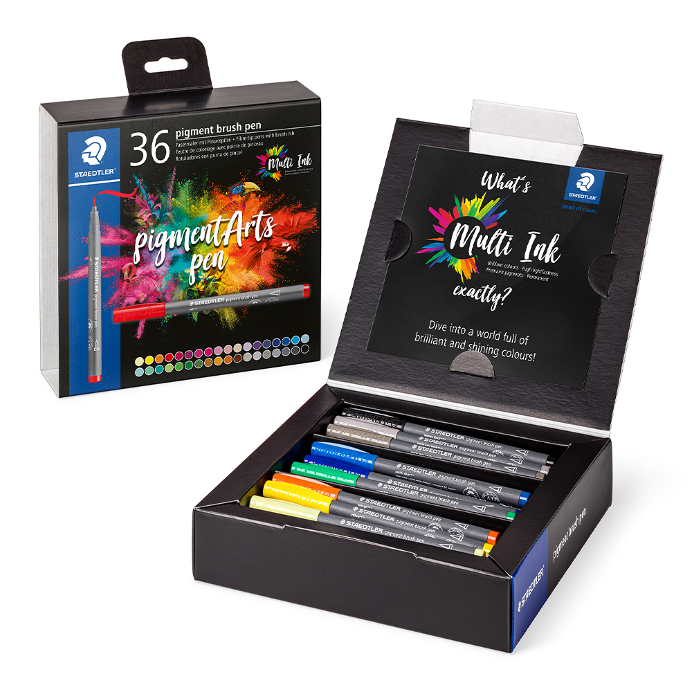 Staedtler Pigment Arts Brush Pen set of 36 | Pen Store