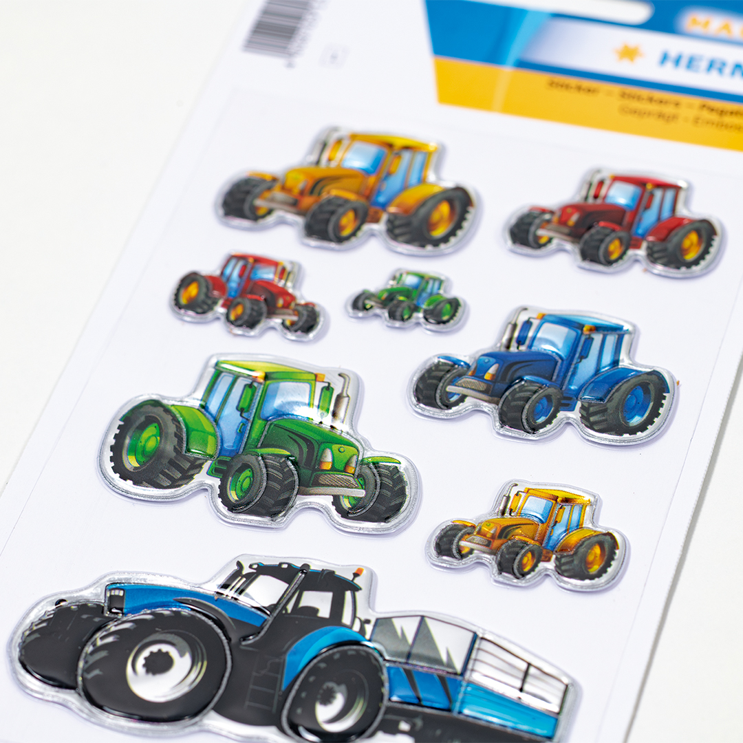 Stickers Tractors 1 sheet