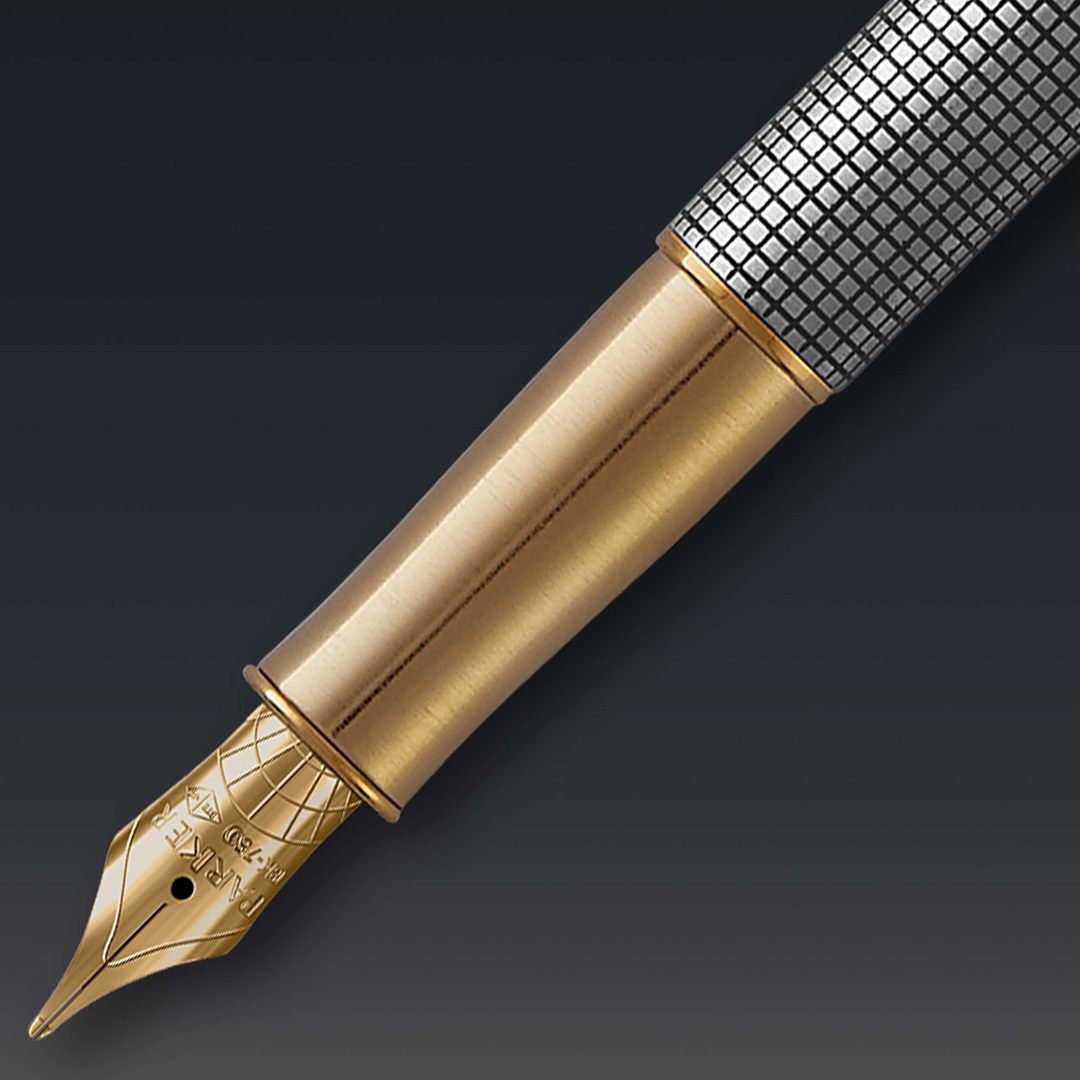 Parker Sonnet Chiselled Silver Fountain pen Fine | Pen Store