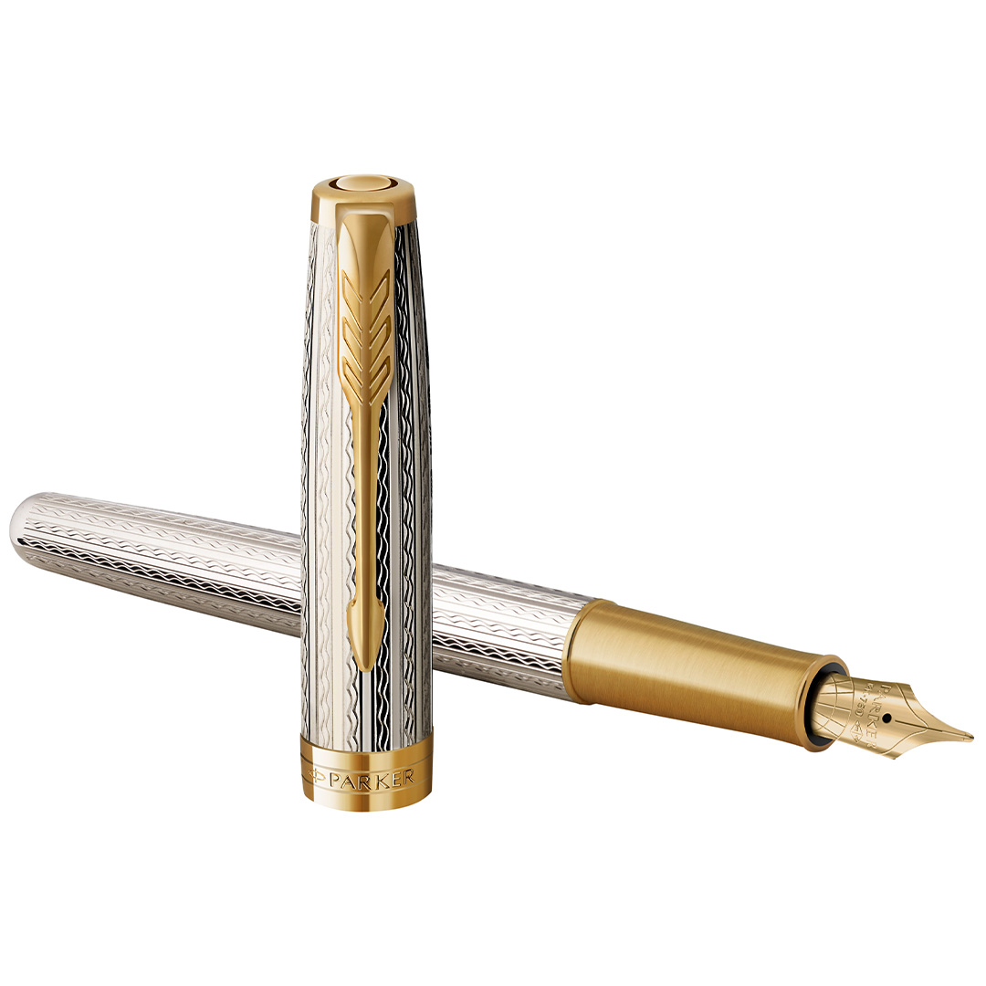★PARKER SONNET 万年筆 786 Parker Sonnet Mistral Silver Fountain pen Fine | Pen Store