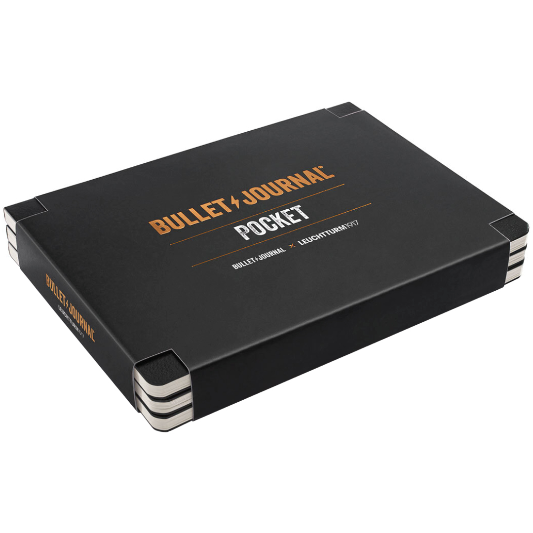Leuchtturm1917 Bullet Journal A6 Black Dotted Pack of 3 | Pen Store