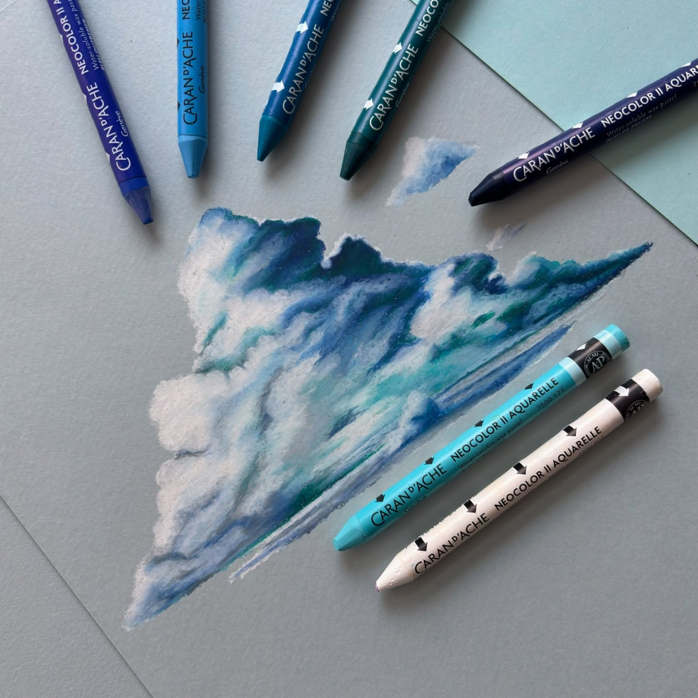 画材 CARAN D'ACHE 84 NEOCOLOR II Pastels Amazon.com: Caran d'Ache Neocolor II Water-Soluble Pastels