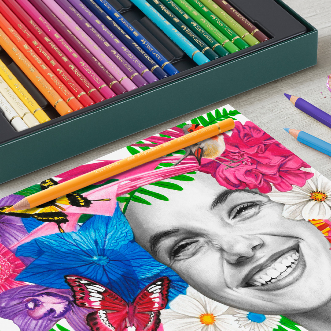 Polychromos & Pitt Graphite Mat Set 32 Colored Pencils + 6 Graphite Pencils