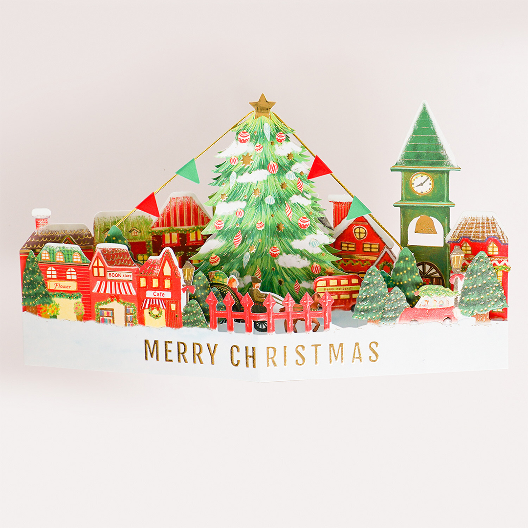 Popup Christmas card Christmas tree