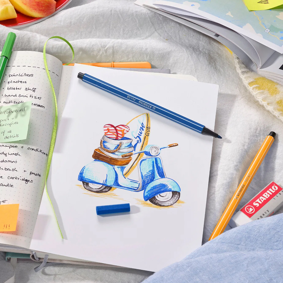 Pen 68 Fibre-tip Pen 10-pack