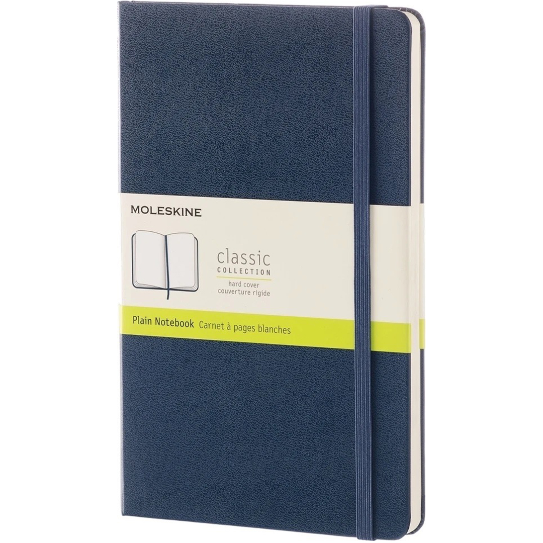 Classic Hard Cover Notebook Large Blue