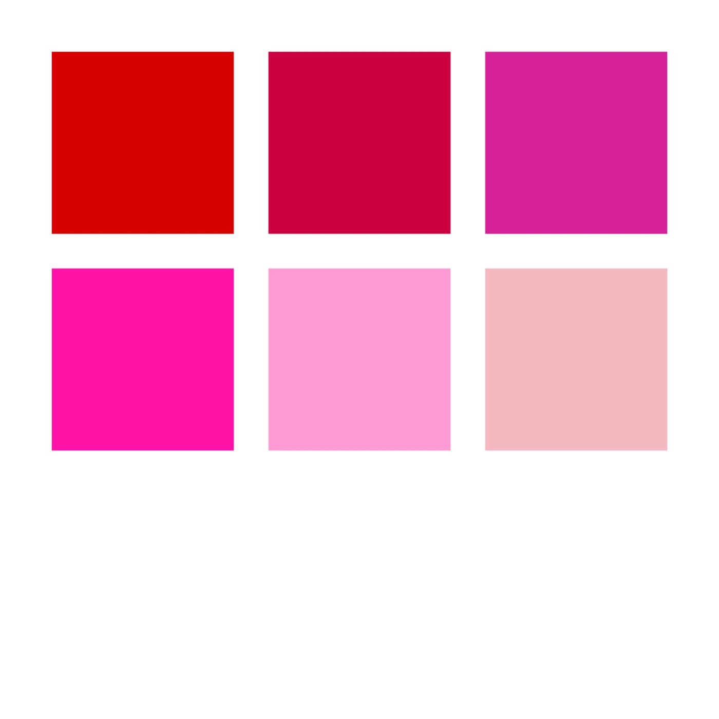 Pigment Arts Brush Pen set of 6 Red/Pink