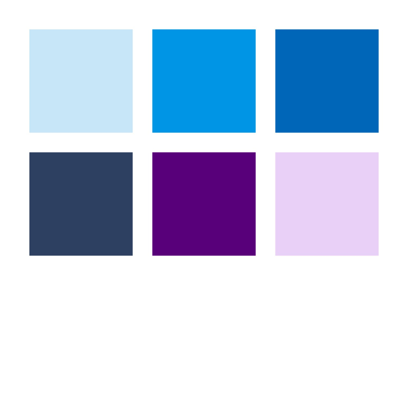 Pigment Arts Brush Pen set of 6 Blue/Violet