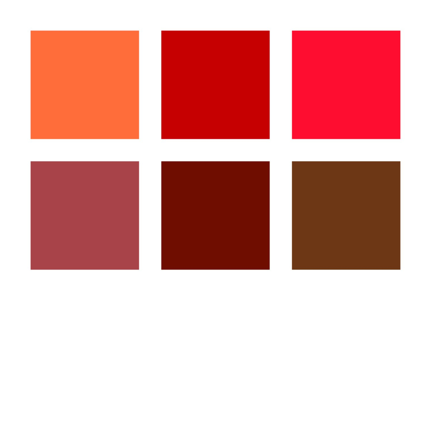 Pigment Arts Brush Pen set of 6 Red/Brown