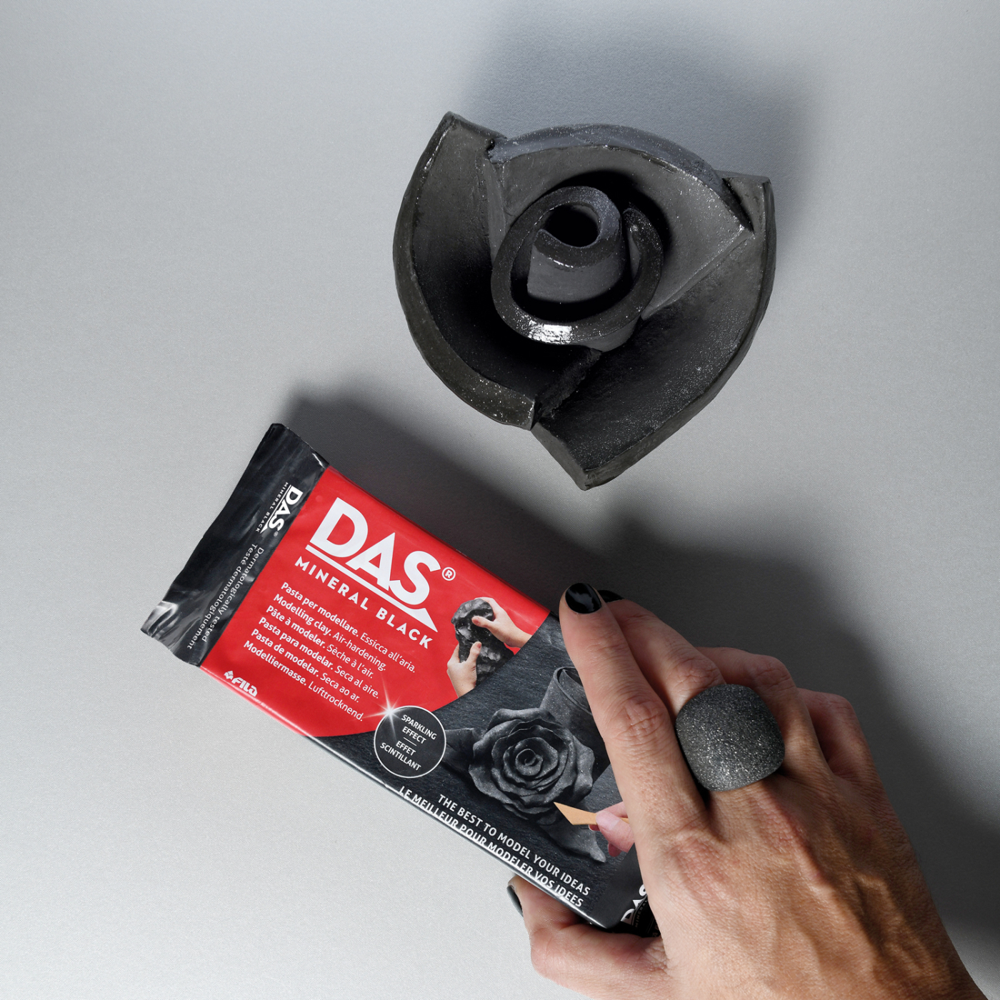 Modelling clay 400 g Mineral Black