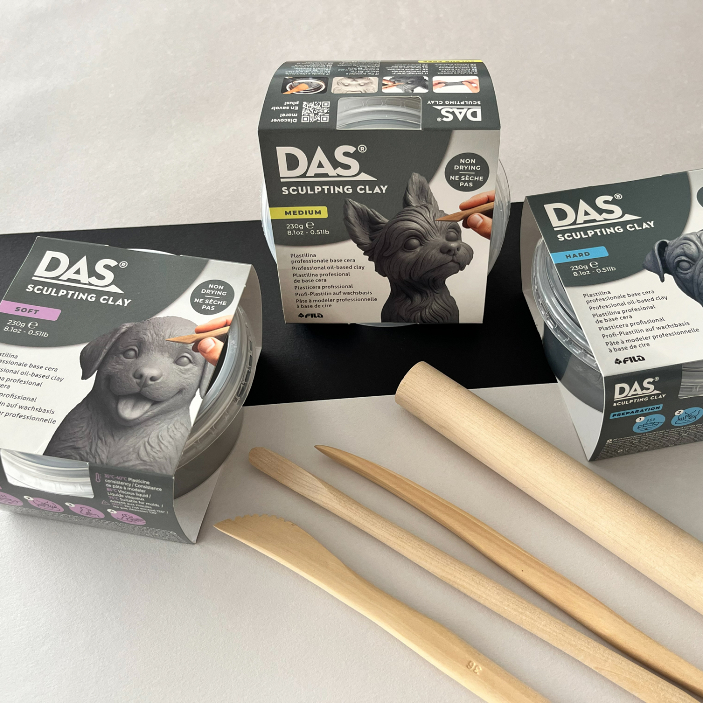 Modelling clay 230 g Grey Pot