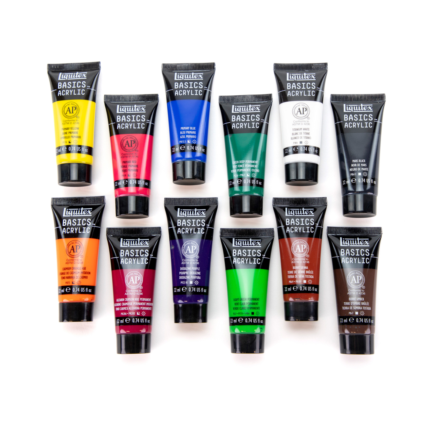 Basics Acrylic Paint Set 12x22 ml