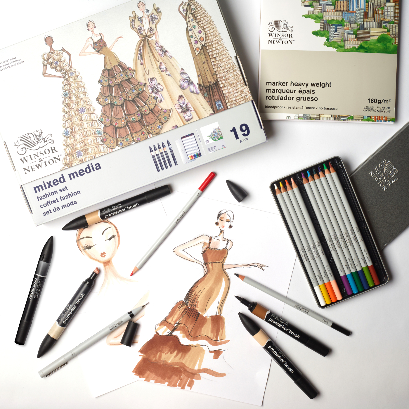 Mixed Media Fashion Set 19-piece
