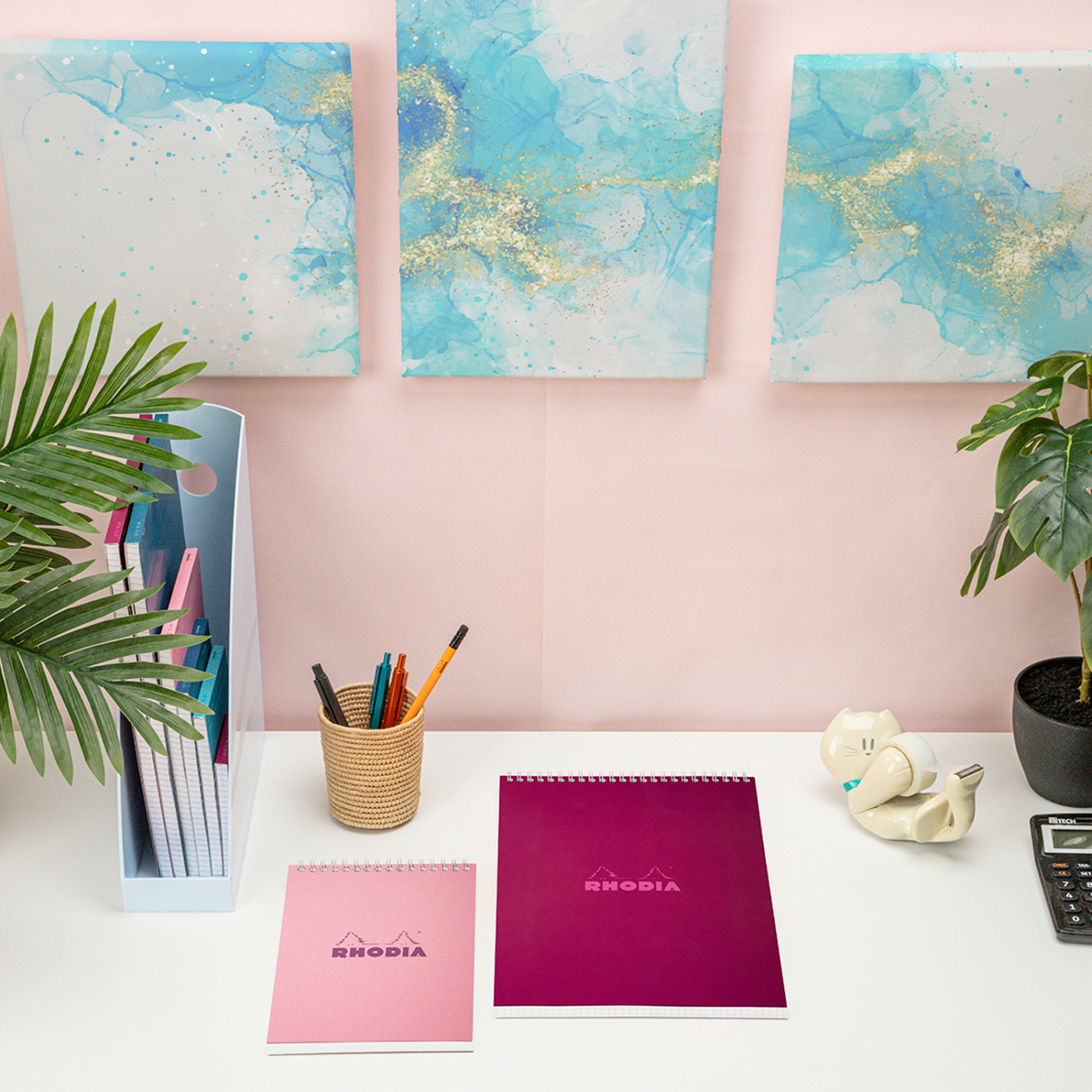 Classic Notepad Plum A4 Ruled