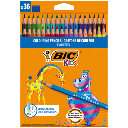 Kids Evolution Coloring Pencils 36-set in the group Kids / Kids' Pens / Coloring Pencils for Kids at Pen Store (100243)