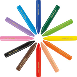 Kids Plastidecor Triangle Crayons 12-set in the group Kids / Kids' Pens / Crayons for Kids at Pen Store (100257)