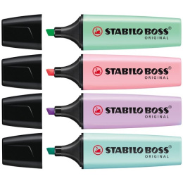 Boss Pastel 4-pack in the group Pens / Office / Highlighters at Pen Store (100296)