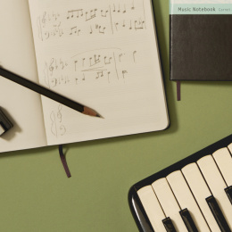 Music Notebook ART collection Large Black in the group Paper & Pads / Note & Memo / Notebooks & Journals at Pen Store (100376)
