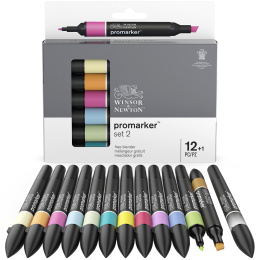 ProMarker 12-set + blender (Set 2) in the group Pens / Artist Pens / Illustration Markers at Pen Store (100545)