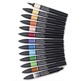 ProMarker 12-set + blender (Manga set 1) in the group Pens / Artist Pens / Illustration Markers at Pen Store (100558)