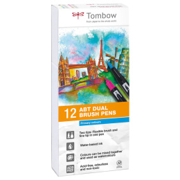 ABT Dual Brush pen 12-set Primary in the group Pens / Artist Pens / Brush Pens at Pen Store (101081)