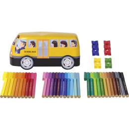 Connector Felt-tip pens School Buss - Set of 33 in the group Kids / Kids' Pens / Felt Tip Pens for Kids at Pen Store (101420)