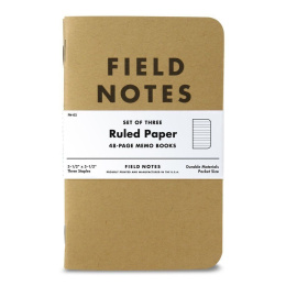 Memo Book Ruled 3-pack in the group Paper & Pads / Note & Memo / Notebooks & Journals at Pen Store (101423)