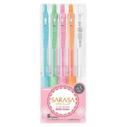 Sarasa Clip Milky 5-pack in the group Hobby & Creativity / Techniques / Bullet Journaling at Pen Store (102199)