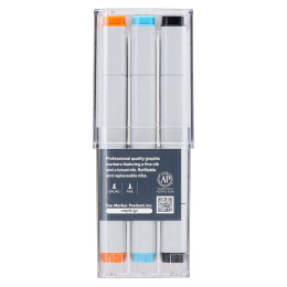 Marker 12-set Basic colors in the group Pens / Artist Pens / Illustration Markers at Pen Store (103255)
