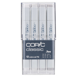 Classic 12-set Toner Gray in the group Pens / Artist Pens / Illustration Markers at Pen Store (103318)