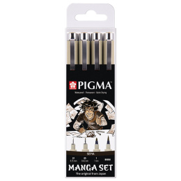 Pigma Sepia Manga 4-set in the group Pens / Writing / Gel Pens at Pen Store (103540)