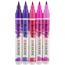 Brush Pen Violet 5-set in the group Pens / Artist Pens / Brush Pens at Pen Store (103716)