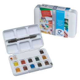 Pocket Box Water Color - Set of 12 in the group Art Supplies / Colors / Watercolor Paint at Pen Store (104062)