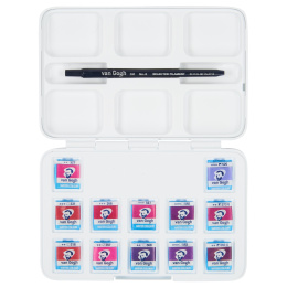 Pocket Box Water Color Pinks & Violets - Set of 12 in the group Art Supplies / Colors / Watercolor Paint at Pen Store (104066)
