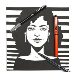 Pocket Brush Pen Set Black in the group Pens / Pen Accessories / Cartridges & Refills at Pen Store (104522)
