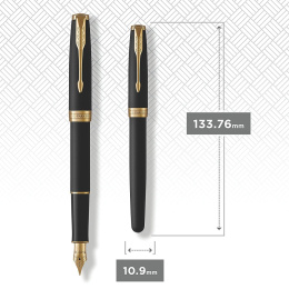 Sonnet Black/Gold Fountain pen in the group Pens / Fine Writing / Fountain Pens at Pen Store (104695_r)