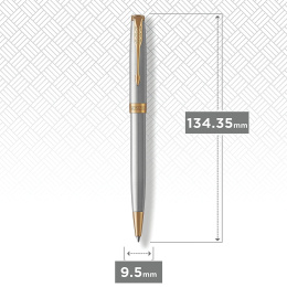 Sonnet Steel/Gold Ballpoint in the group Pens / Fine Writing / Ballpoint Pens at Pen Store (104699)
