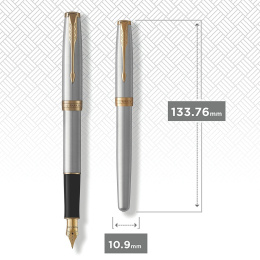 Sonnet Steel/Gold Fountain pen in the group Pens / Fine Writing / Fountain Pens at Pen Store (104700_r)