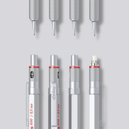 600 Mechanical Pencil 0.5 Silver in the group Pens / Writing / Mechanical Pencils at Pen Store (104710)