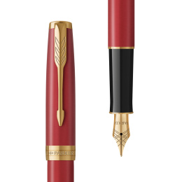 Sonnet Red/Gold Fountain pen in the group Pens / Fine Writing / Fountain Pens at Pen Store (104827_r)