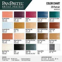 Soft Pastel Pans Portrait 20-set in the group Art Supplies / Artist colours / Pastels / Soft pastels at Pen Store (106068)