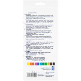 Starter set acrylic colors 12-set in the group Art Supplies / Artist colours / Acrylic Paint at Pen Store (106519)