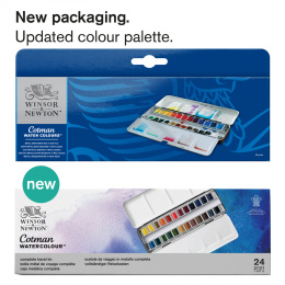 Cotman Water Colors Sketchers Metal Box in the group Art Supplies / Colors / Watercolor Paint at Pen Store (107244)