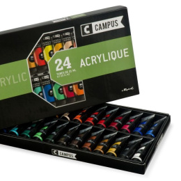 Campus Acrylic Set 24x21ml in the group Art Supplies / Colors / Acrylic Paint at Pen Store (107971)