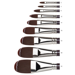 Galeria Filbert Brush Flat Long 12 in the group Art Supplies / Brushes / Acrylic Brushes at Pen Store (108003)