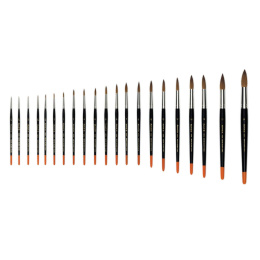 Pure Kolinsky Sable Brush Round 8404 St 4 in the group Art Supplies / Brushes / Watercolor Brushes at Pen Store (108297)