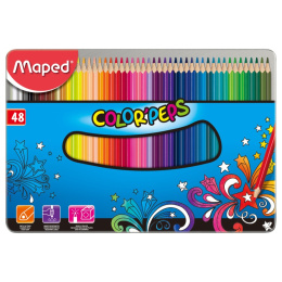 Color Peps 48 Coloured pencils - Metal Box in the group Kids / Kids' Pens / Coloring Pencils for Kids at Pen Store (108766)