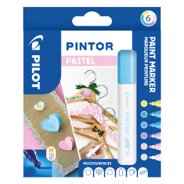 Pintor Medium 6-pack Pastel in the group Pens / Artist Pens / Illustration Markers at Pen Store (109493)