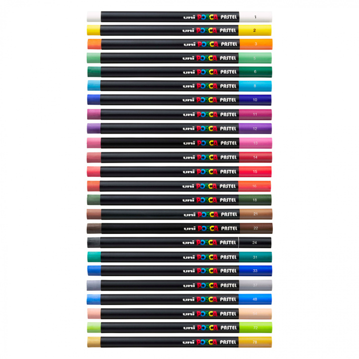 Uni Posca Pastel Crayons 24set Pen Store