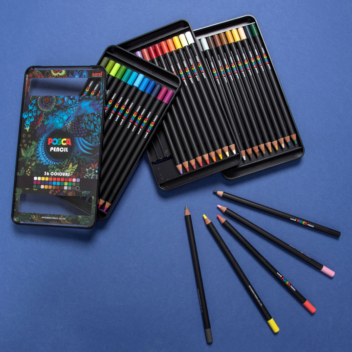 Uni Posca Colored Pencils Set of 36 Pen Store